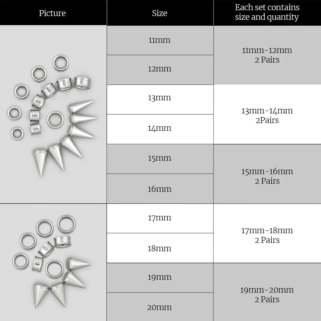 STELLAR STAINLESS STEEL EAR STRETCHING KIT