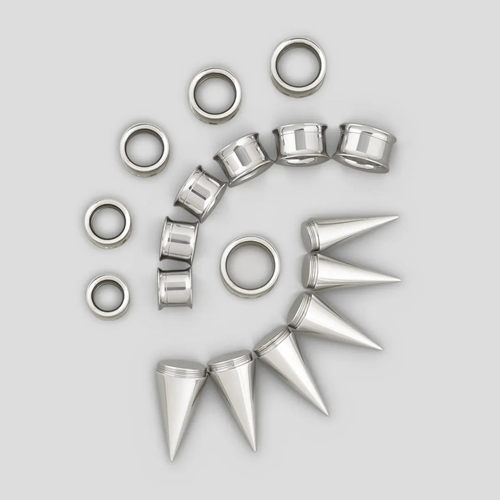 STELLAR STAINLESS STEEL EAR STRETCHING KIT
